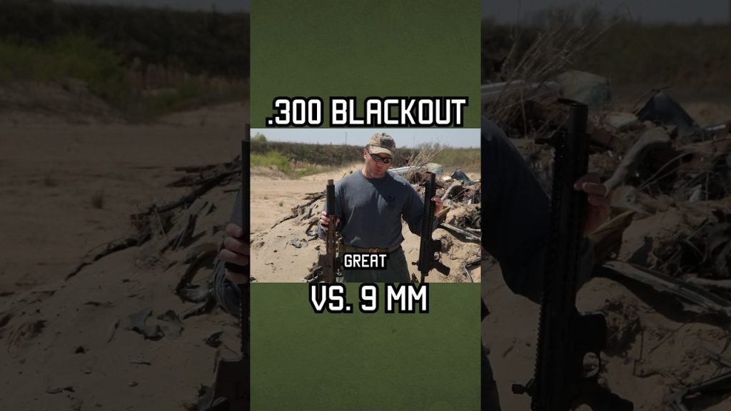 .300 Blackout vs. 9 mm #military #shorts