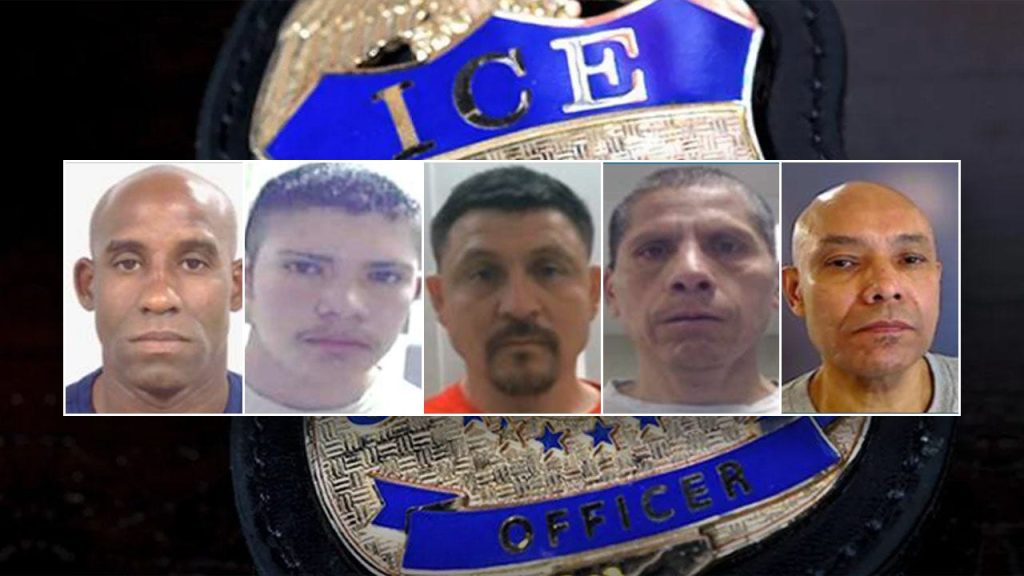 DHS arrests five illegal immigrants convicted of serious crimes, including murder and child abuse