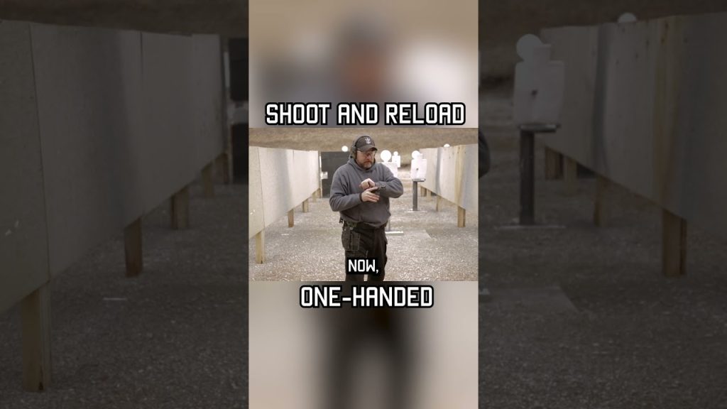 How to reload if one hand is injured. #shorts #selfdefense