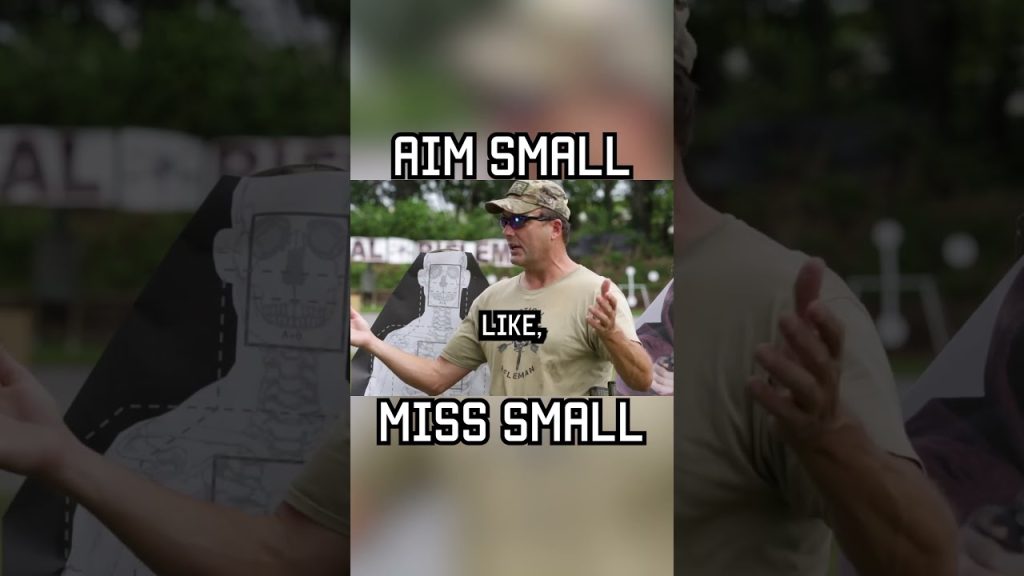 Aim small: miss small #shorts #tips
