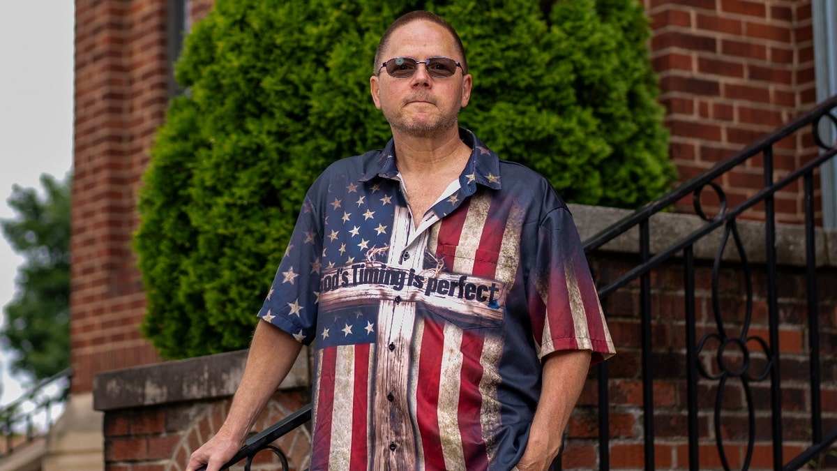 David Dutch, Trump assignation survivor poses for a portrait in Pittsburgh, PA, U.S., July 8, 2025.
