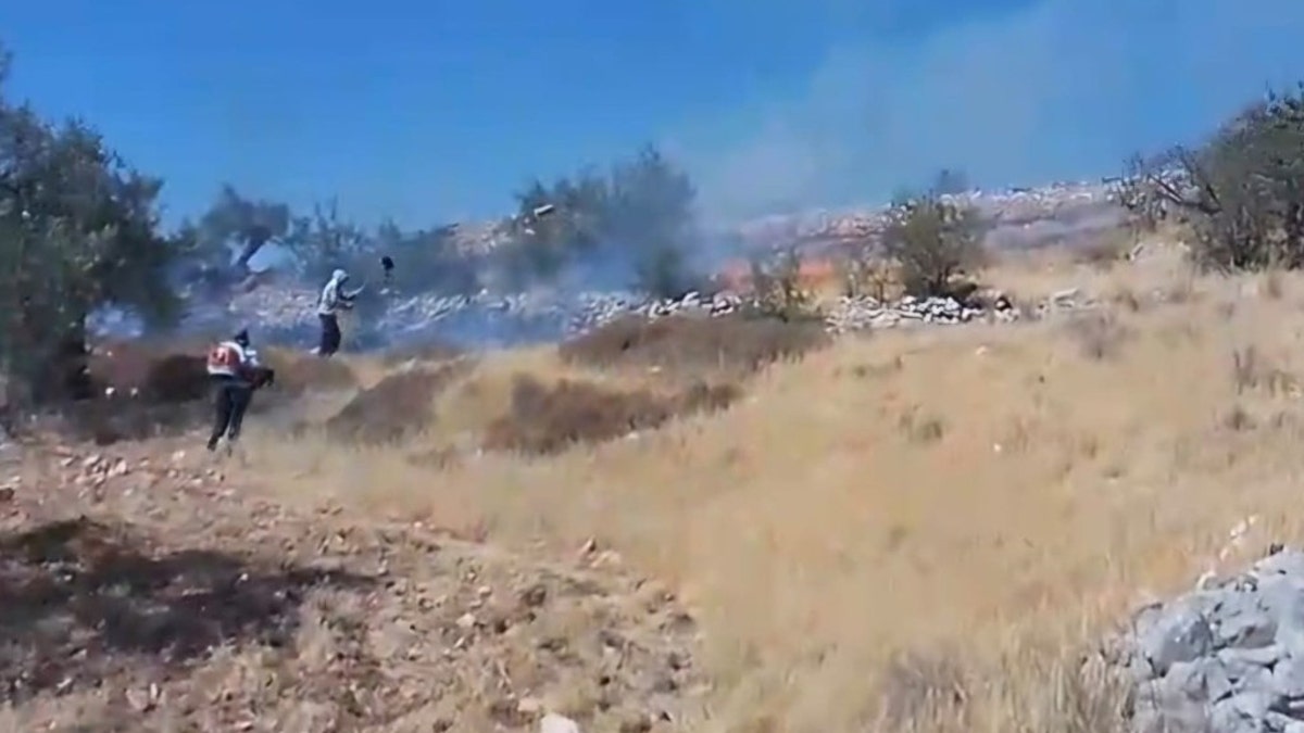 West Bank church fire