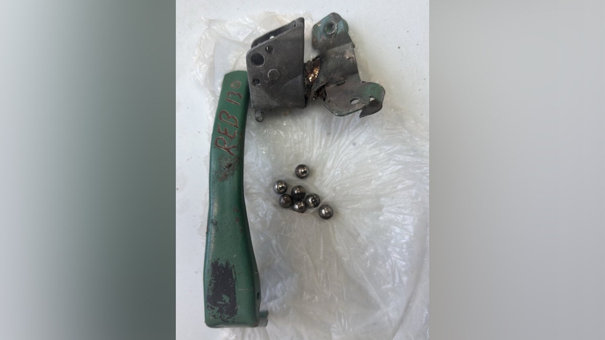 Fragments of the grenades used in the attack on American veterans working with the Gaza Humanitarian Foundation