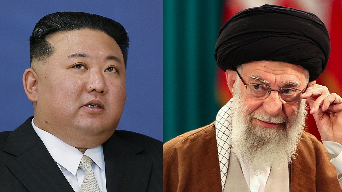 Kim Jong Un and Ayatollah Ali Khamenei
