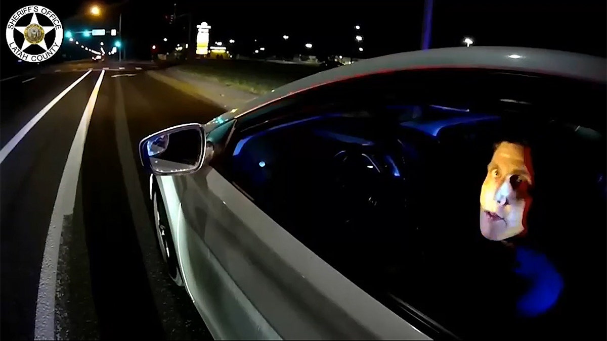 Bryan Kohberger during a traffic stop in Idaho.