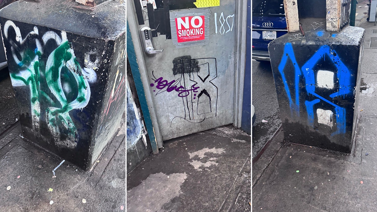Gang tags along Roosevelt Avenue