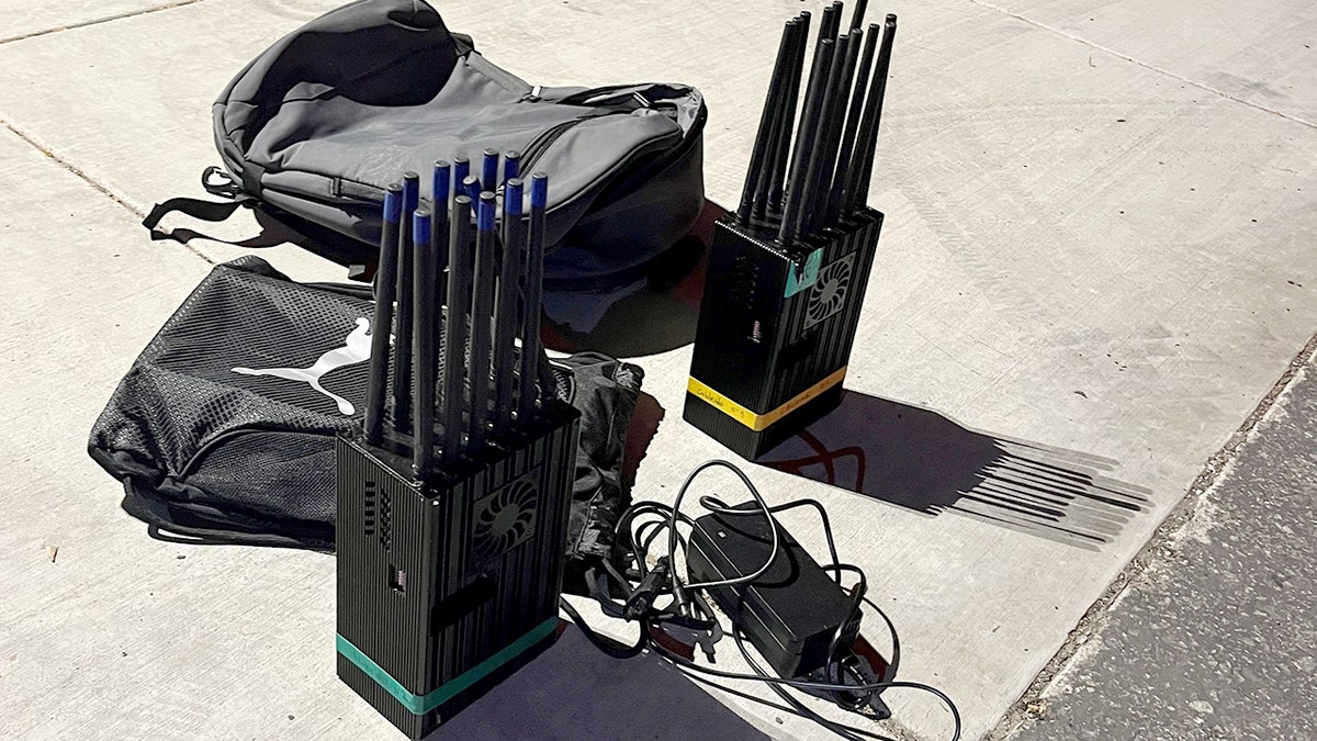 Photo of the signal jammers used in a robbery.