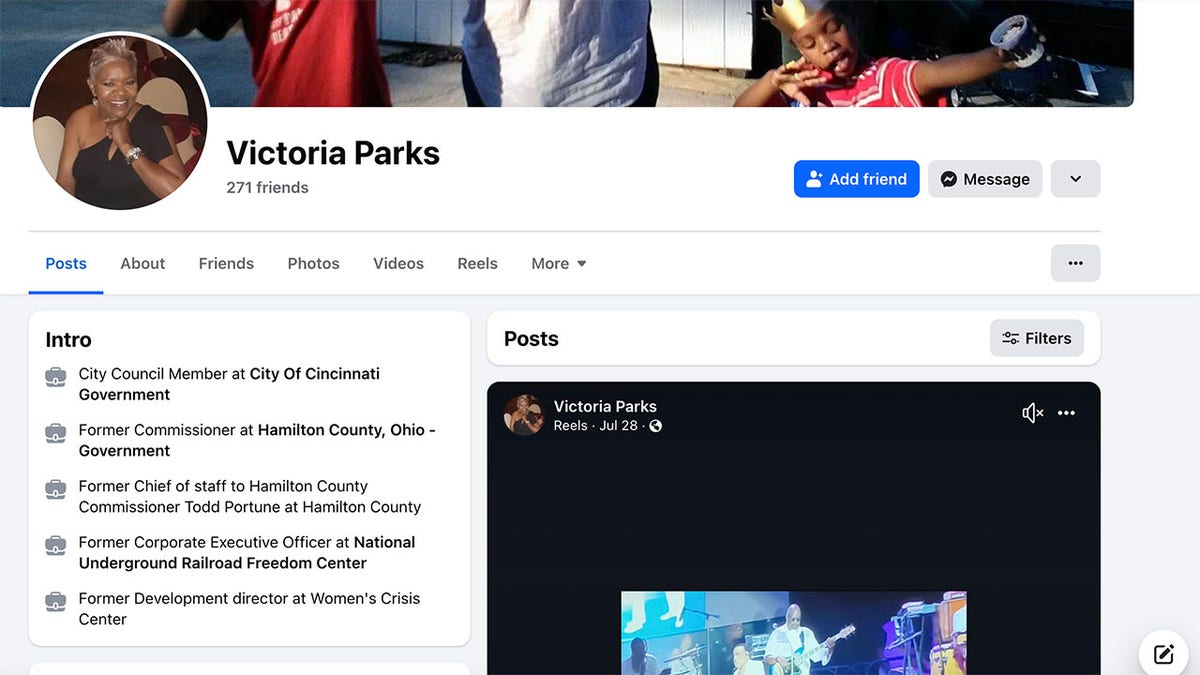 Facebook page victoria parks cincinnati