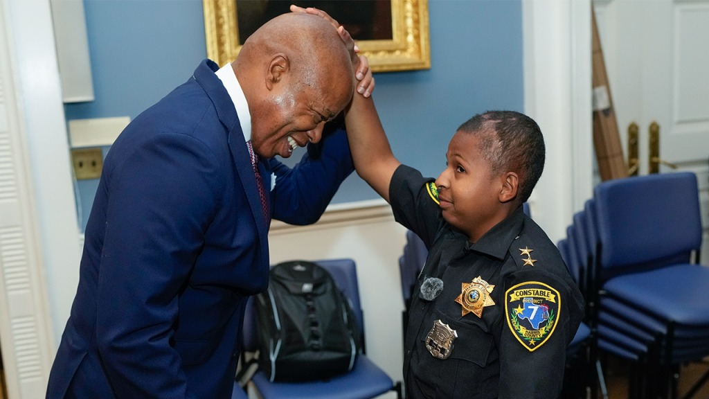 Child cancer survivor hailed by Trump sworn in as NYC honorary deputy mayor