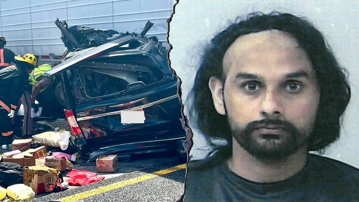 Harjinder Singh, 28, was arrested after allegedly making an unauthorized U-turn in Florida last week that resulted in a crash that left three people dead, officials said.