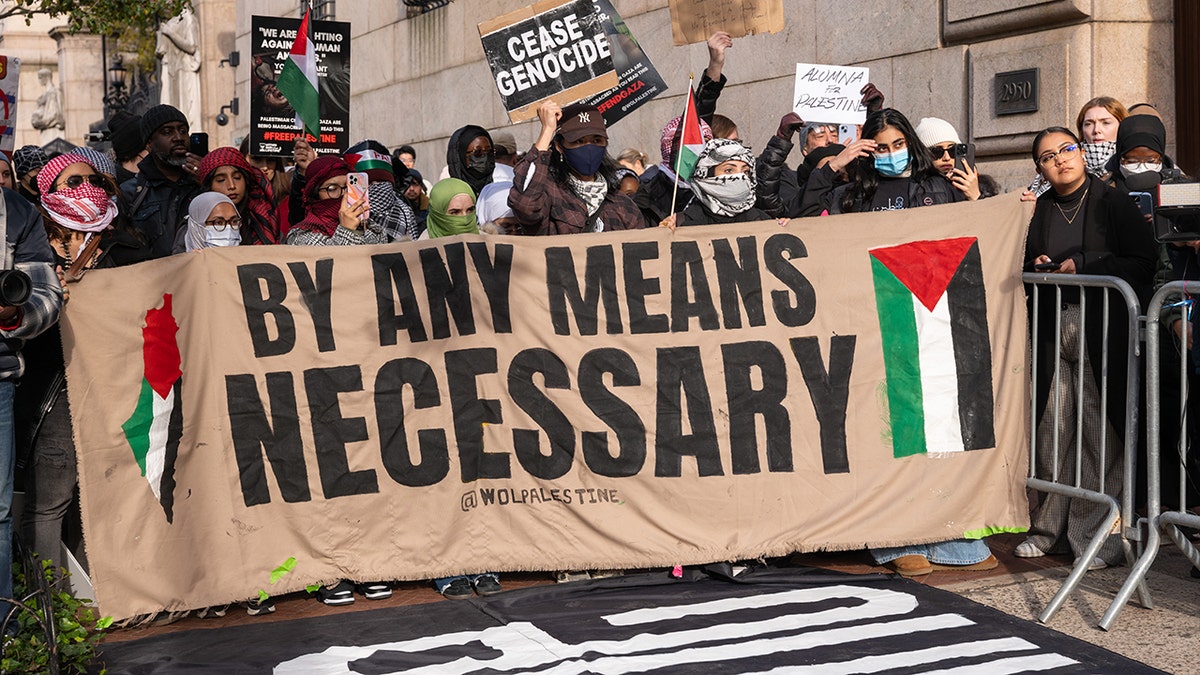 Anti-Israel protest on Columbia University campus