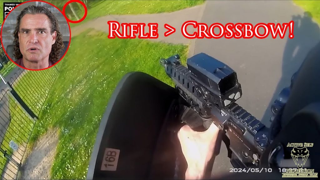 British Armed Police Stop Crazed Crossbowman