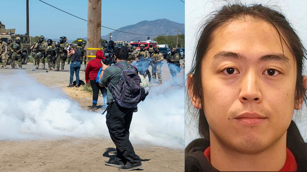 Left: Anti-ICE protests are rocking the country. Right: FBI is searching for Benjamin Song.