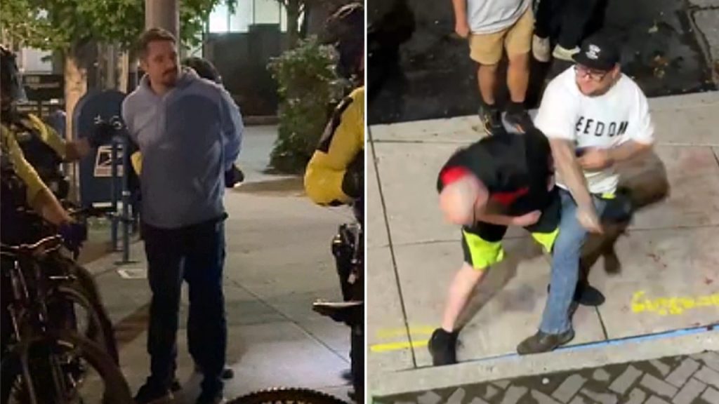 Portland police arrest conservative journalist on another night of chaotic anti-ICE clashes Portland police arrest conservative journalist on another night of chaotic anti-ICE clashes