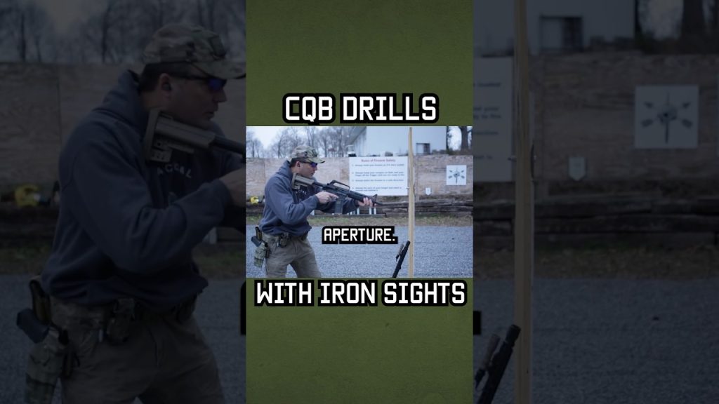 CQB drills with iron sights! #specialforces #military #shorts