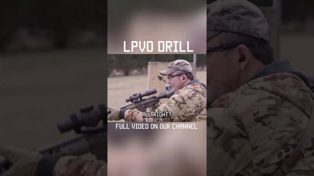 A drill for LOW POWERED VARIABLE OPTICS #shorts #training #specialforces