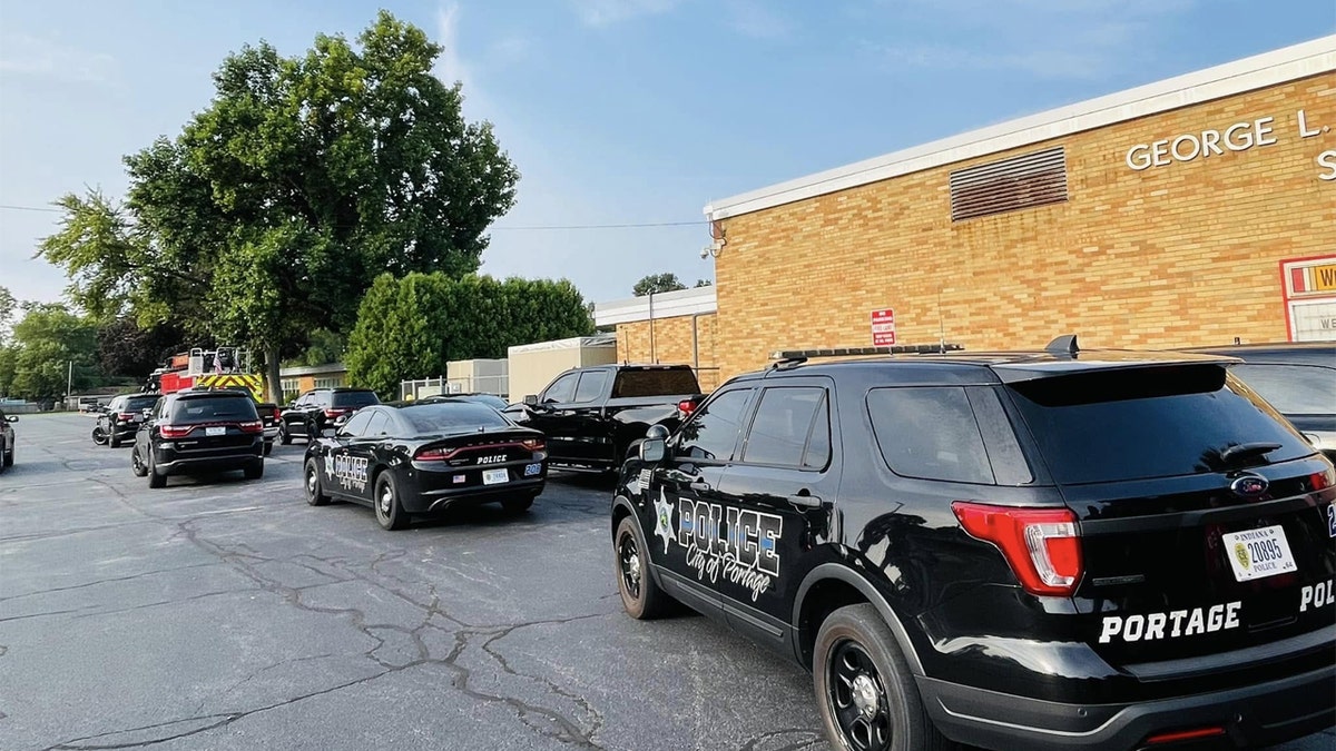 Portage police cruisers