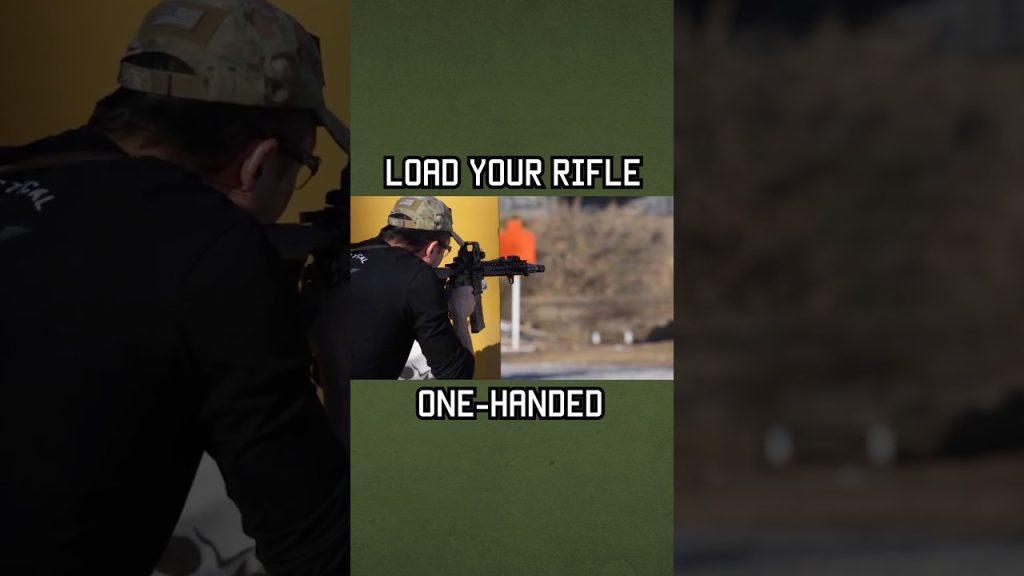 Want to learn how to load your rifle one-handed? Watch this. #shorts #tips #military