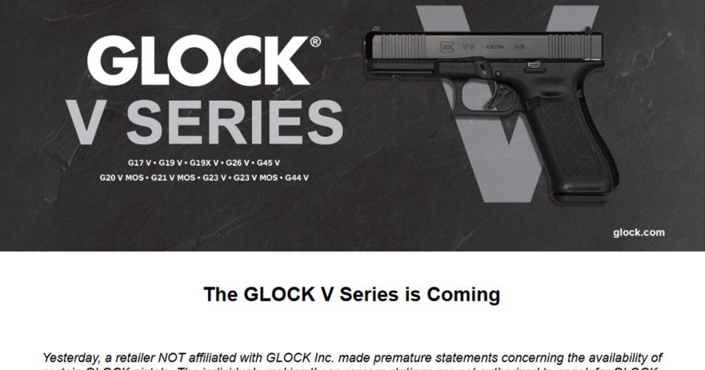 CONFIRMED: GLOCK V Series Is Real — And We’re Getting Our Hands on the G19 V and G45 V