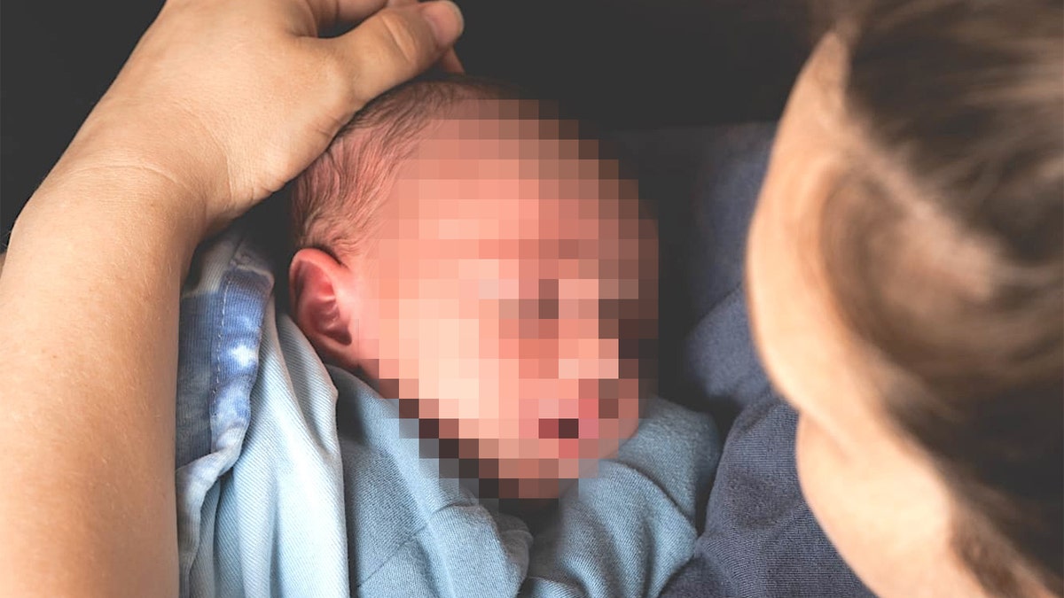 Hadas Levy with her baby boy