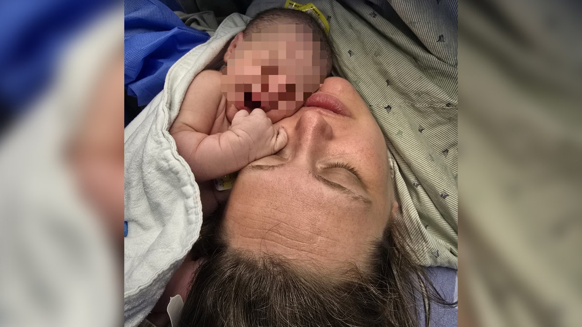 Hadas Levy and her baby son