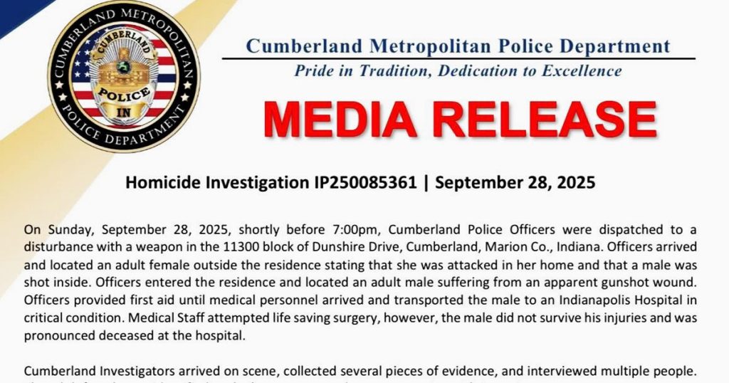 Indiana Woman Shoots Attacker Dead After Sexual Assault Inside Her Home