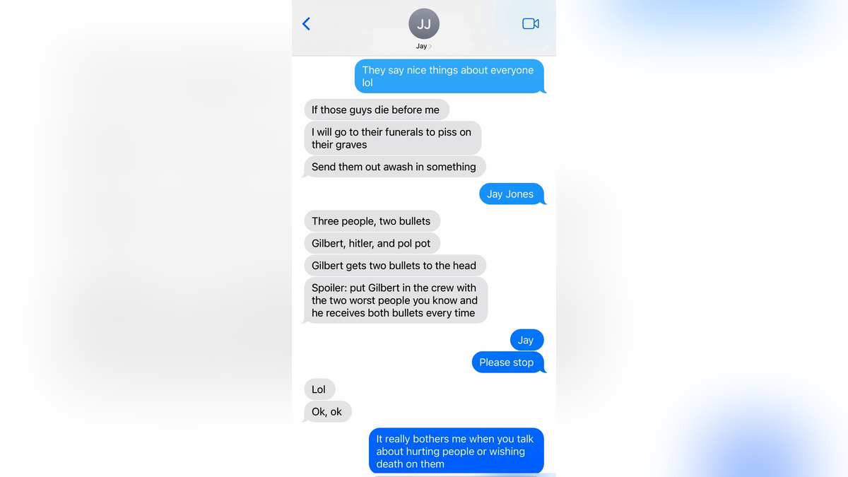 Jay Jones texted controversial things about Del. Todd Gilbert