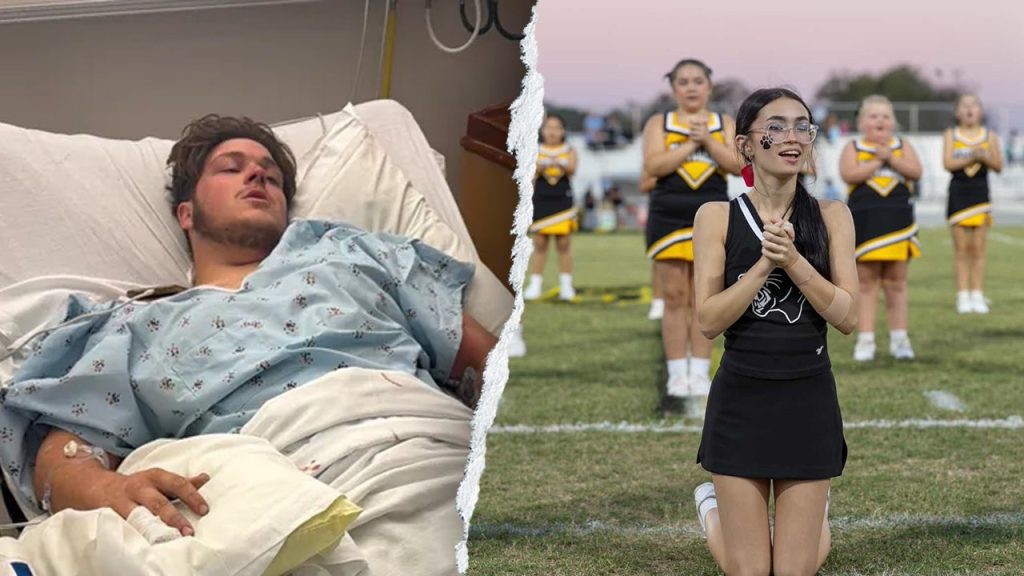 Man shot 10 times protecting high school cheerleader who died after shooting at bonfire: report Man shot 10 times protecting high school cheerleader who died after shooting at bonfire: report