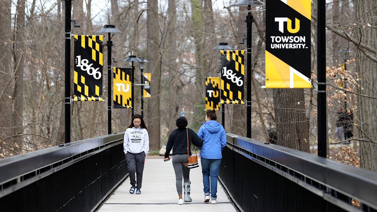 An exterior image of Towson University in Maryland