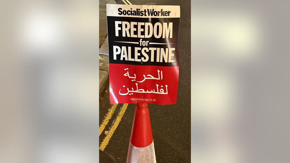 Signs of protest in London