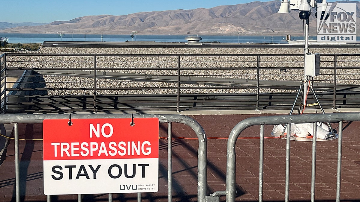 Barrier of roof of Losee Center