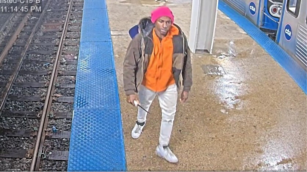 Blue city police search for suspect after unprovoked stabbing at college train stop