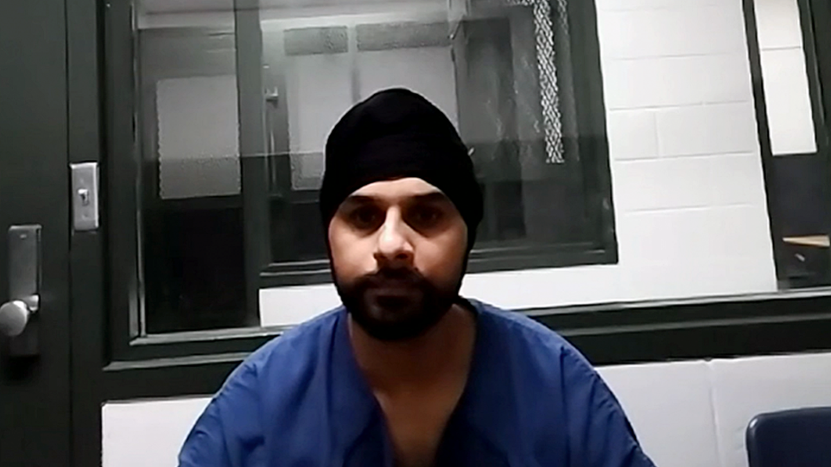 Harjinder Singh appeared virtually in court.