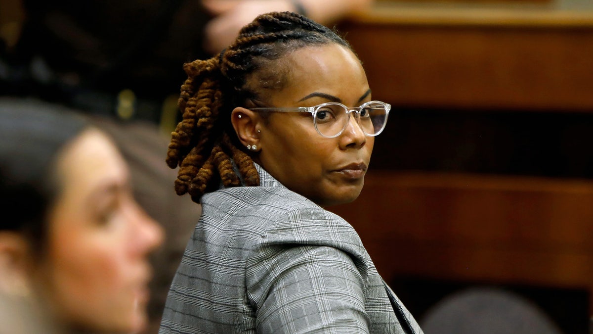 Former Richneck Elementary School assistant principal Ebony Parker during the civil trial following the 2023 school shooting in Virginia.