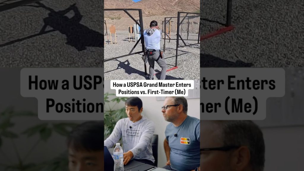 How a USPSA Grand Master Enters Positions vs. First-Timer (Me)