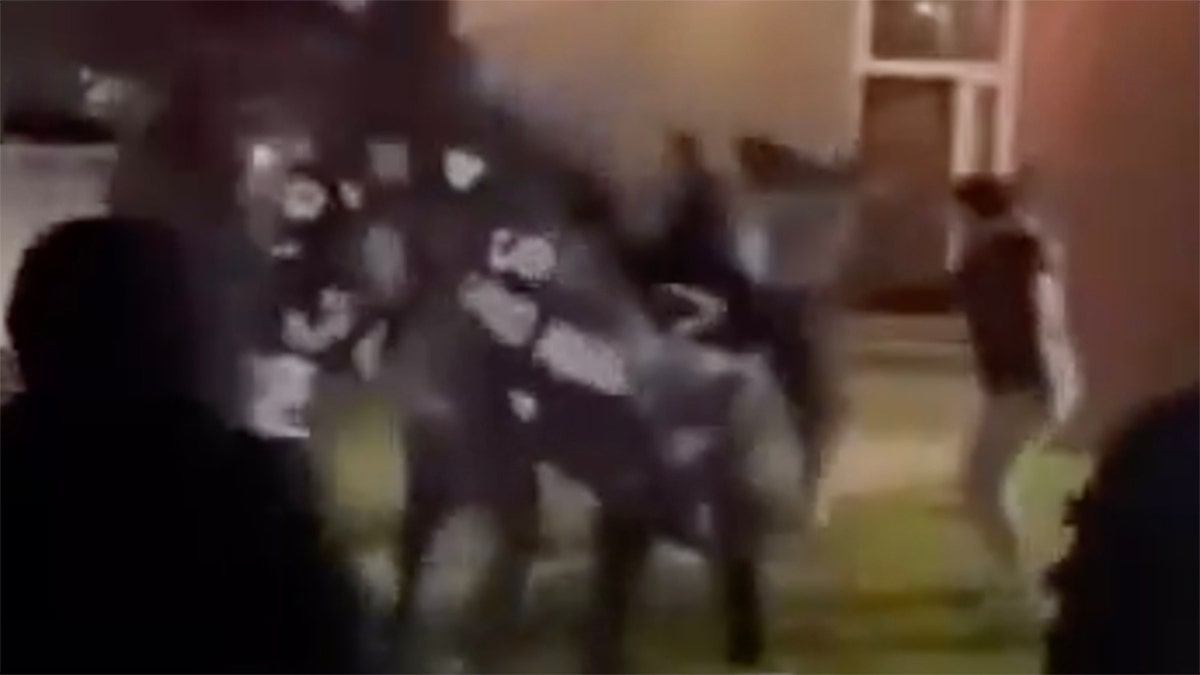 A man is attacked during a street takeover in New York City