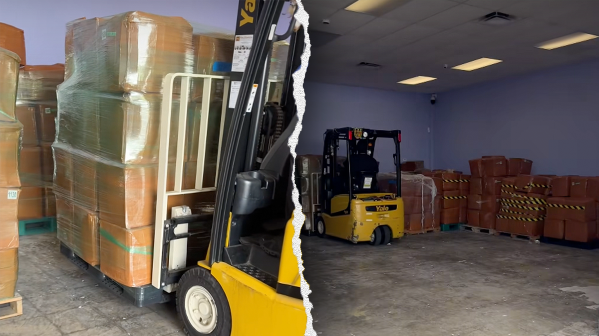 Dozens of large boxes of the substances were seized by authorities.