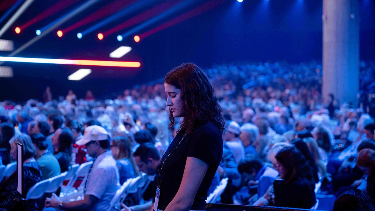 Audience at a Turning Point USA event AmericaFest in Arizona