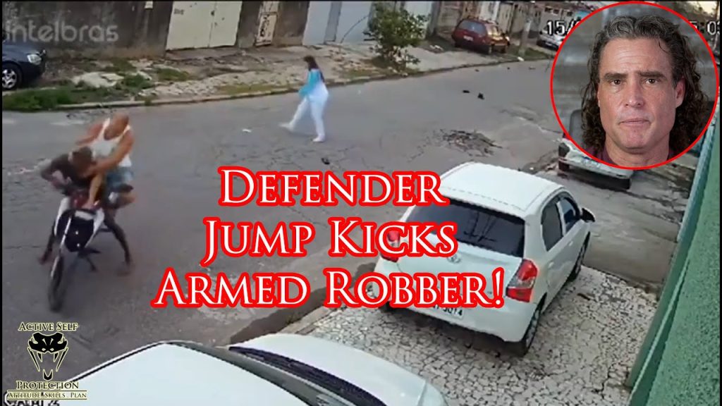 Motorcycle Robbery Attempt Stops When Defender Fights Back