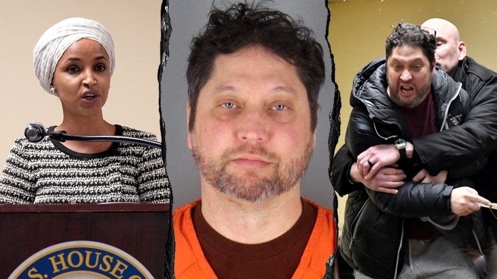 Federal prosecutors charge man accused of spraying Rep Ilhan Omar at town hall Federal prosecutors charge man accused of spraying Rep Ilhan Omar at town hall