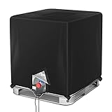 Barlic IBC Tote Cover 275 Gallon for Outdoor 1000L Garden Sunshade Water Proof Protective Cover Black