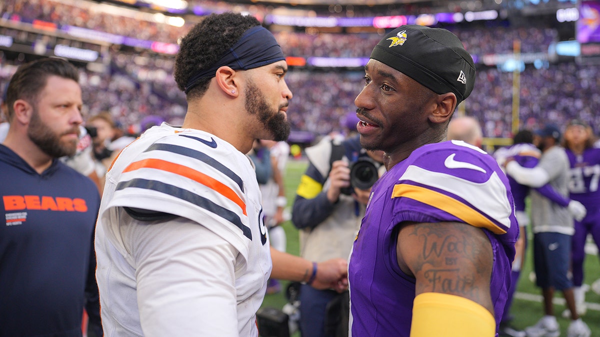 Jordan Addison and Caleb Williams