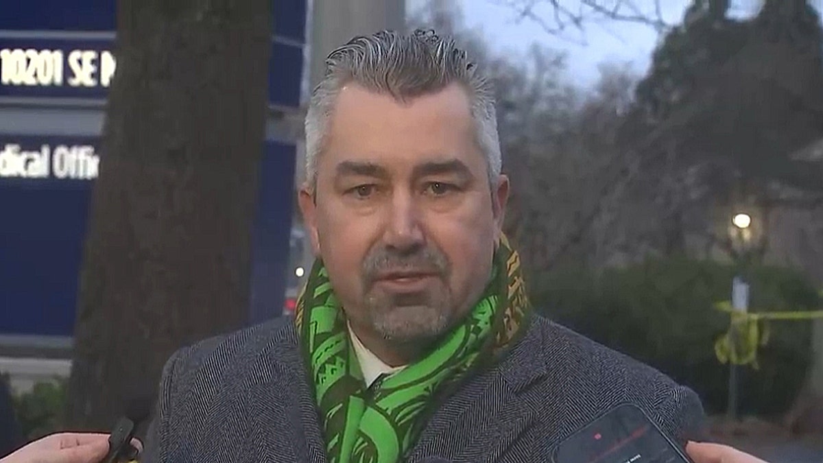 Press conference in Portland following shooting