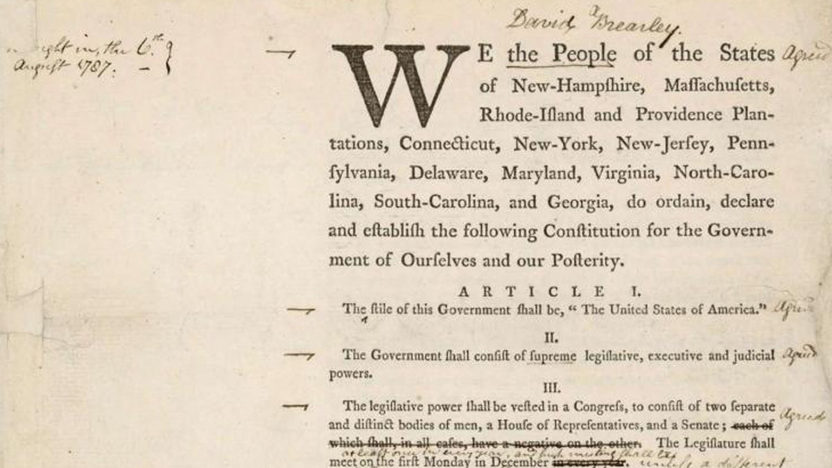 Secret Printing of the Constitution in Draft Form, 1787