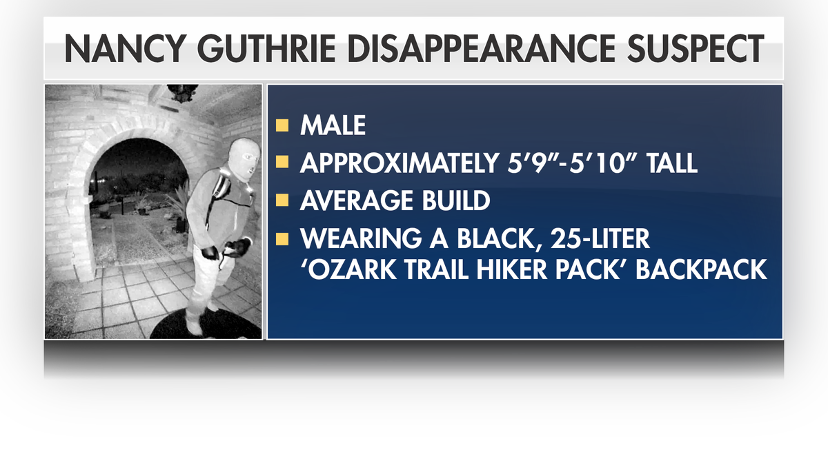 Physical description of Nancy Guthrie suspect