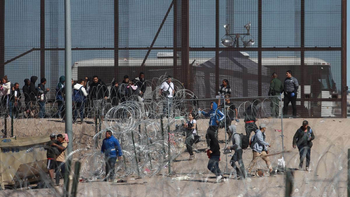 Migrants at the southern border.