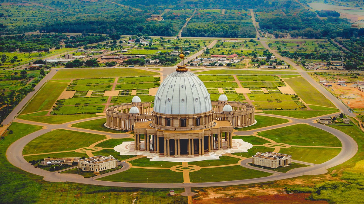 Basilica Of Our Lady Of Peace Amidst Landscape