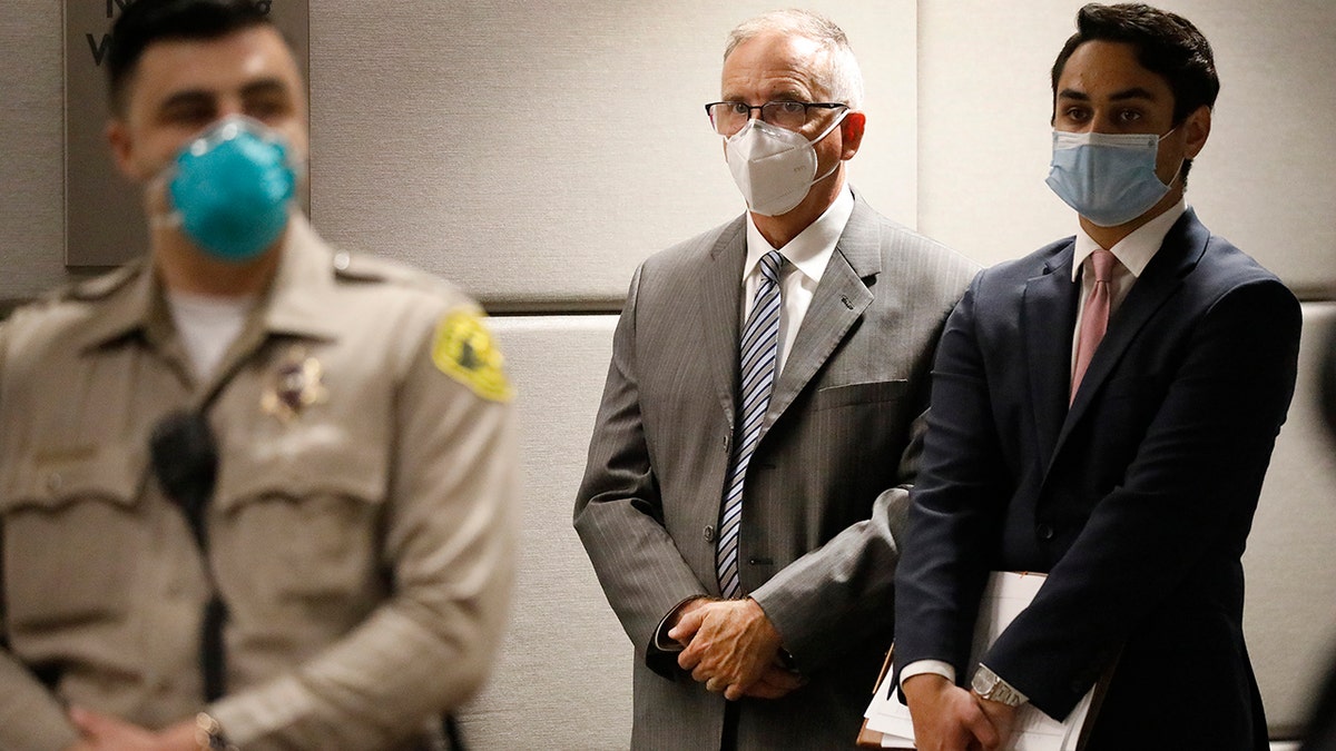 James Heaps appears in courtroom, while wearing a coronavirus mask