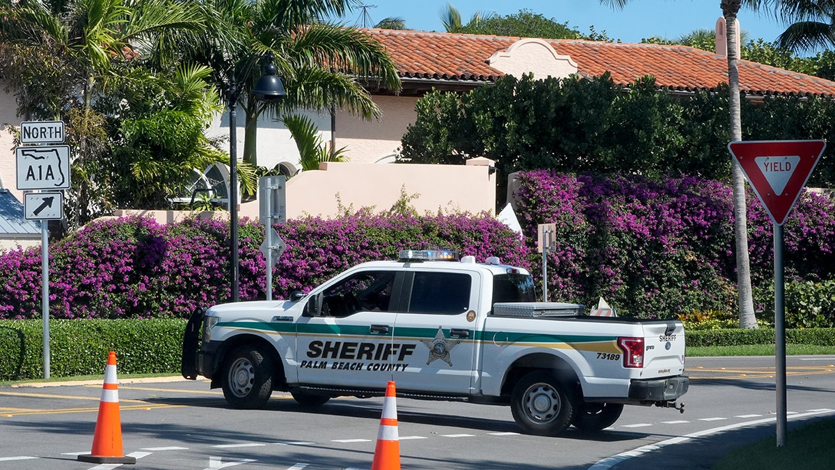 Palm Beach County Sheriff vehicle in street