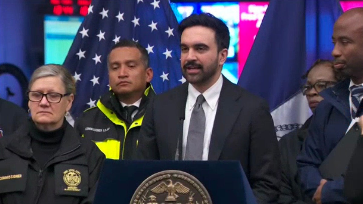 New York City Mayor Zohran Mamdani speaks at a press conference